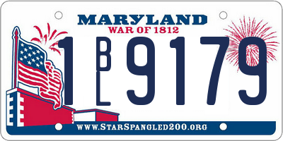 MD license plate 1BL9179