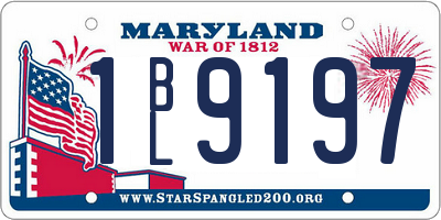 MD license plate 1BL9197
