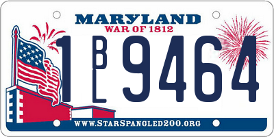 MD license plate 1BL9464