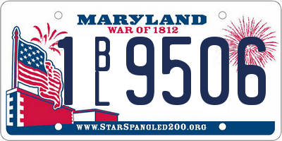 MD license plate 1BL9506