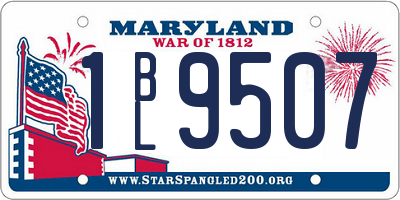 MD license plate 1BL9507