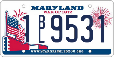 MD license plate 1BL9531