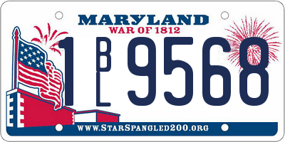 MD license plate 1BL9568