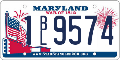 MD license plate 1BL9574