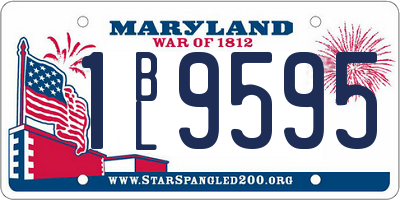 MD license plate 1BL9595