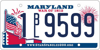 MD license plate 1BL9599