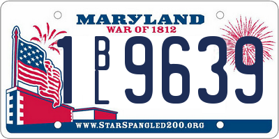 MD license plate 1BL9639