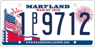 MD license plate 1BL9712