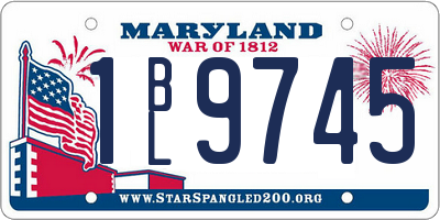 MD license plate 1BL9745