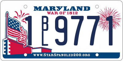 MD license plate 1BL9771