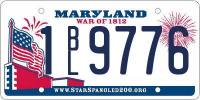MD license plate 1BL9776