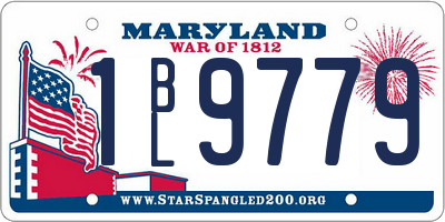 MD license plate 1BL9779