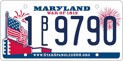 MD license plate 1BL9790