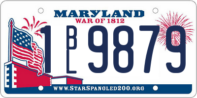 MD license plate 1BL9879