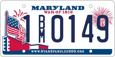 MD license plate 1BM0149