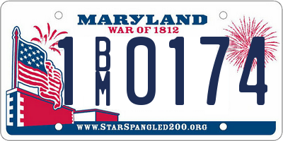 MD license plate 1BM0174