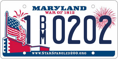 MD license plate 1BM0202