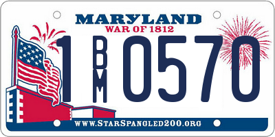 MD license plate 1BM0570