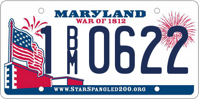 MD license plate 1BM0622