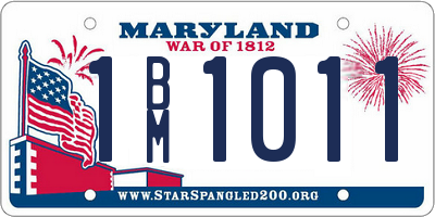 MD license plate 1BM1011