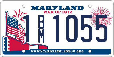 MD license plate 1BM1055