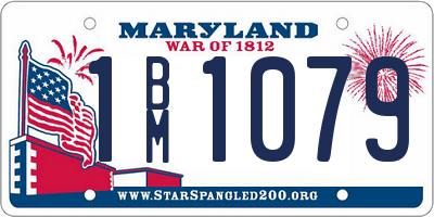 MD license plate 1BM1079