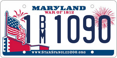 MD license plate 1BM1090