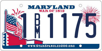 MD license plate 1BM1175