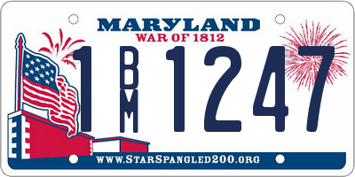 MD license plate 1BM1247