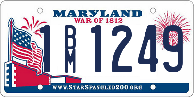 MD license plate 1BM1249