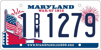 MD license plate 1BM1279