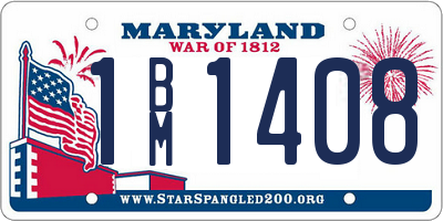 MD license plate 1BM1408