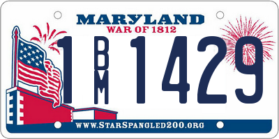 MD license plate 1BM1429