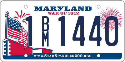 MD license plate 1BM1440