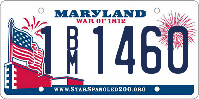 MD license plate 1BM1460