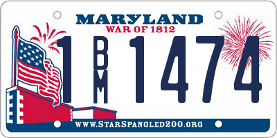 MD license plate 1BM1474