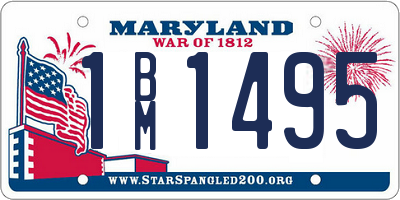 MD license plate 1BM1495