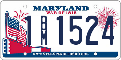MD license plate 1BM1524