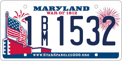 MD license plate 1BM1532