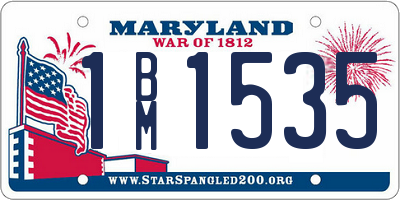 MD license plate 1BM1535
