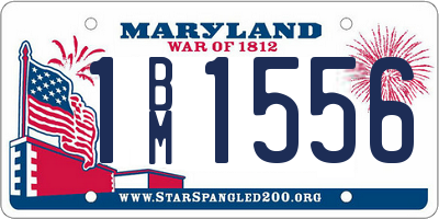 MD license plate 1BM1556