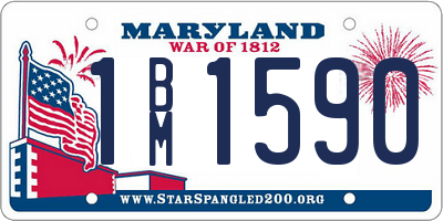 MD license plate 1BM1590