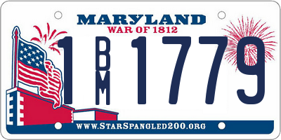 MD license plate 1BM1779