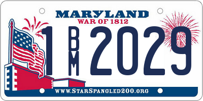 MD license plate 1BM2029