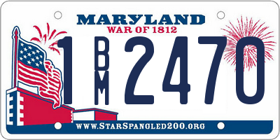 MD license plate 1BM2470
