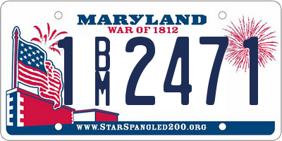 MD license plate 1BM2471