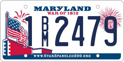 MD license plate 1BM2479
