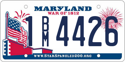 MD license plate 1BM4426