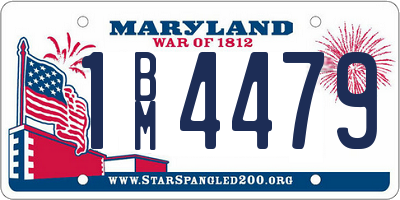 MD license plate 1BM4479