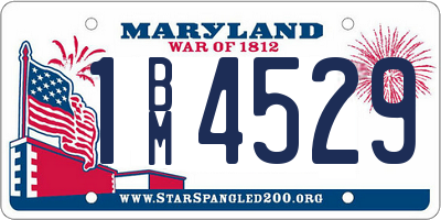 MD license plate 1BM4529